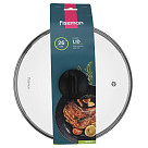 Glass lid 26 cm, black