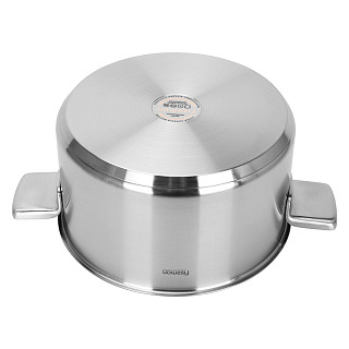 Puodas MASTER CHEF 24x13 cm / 5,4 L su stikliniu dangčiu (nerūdijantis plienas)