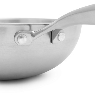 WOK keptuvė AETERNUM 32x9 cm su stiklo dangčiu (nerūd. pl.)