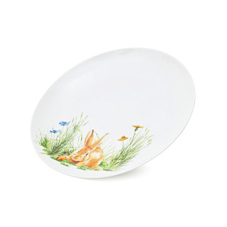 4 šķīvju komplekts RABBIT 20 cm (porcelāns), art. 13721