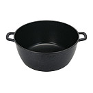 Stockpot NORD STONE 32x14.5 cm / 9.9 LTR with glass lid (cast aluminium with non-stick coating)