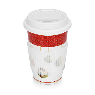 Stiklinė CHRISTMAS BALLS 350 ml (naujasis kaulinis porcelianas)
