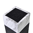 Подставка для хранения ножей 11x11x23см, цвет МРАМОР (пластик)