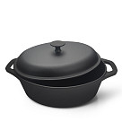 Cast iron duck pot with lid 6 l