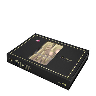 LA PLATA 24 pcs cutlery set (stainless steel)