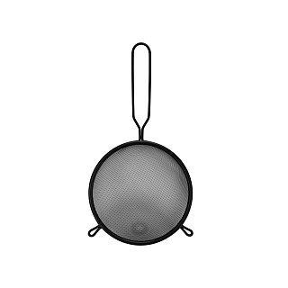 Strainer with handle 16 cm (black), art. 8447
