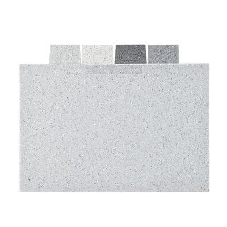 4 pcs index chopping board set 29x22.5 cm (plastic)