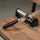 Peilio galąstuvas 23x6x6 cm su trim laipsnių galandimu (akmenys: keramika, karbidas, deimantas)