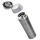 Double wall vacuum travel mug 450 ml Grey color (stainless steel), art. 9623