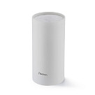 Подставка для хранения ножей 11x22 см круглая, цвет БЕЛЫЙ (пластик)