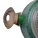 Katls MALACHITE 20x9,8cm/2700 ml ar stikla vāku (alumīnijs)