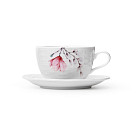 Чашка MAGNOLIA 280 мл с блюдцем (фарфор)