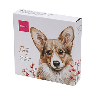 Porcelāna šķīvis 14,5 cm Dog