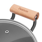 Sautējamā panna SEAGREEN 28x8 cm / 4L ar stikla vāku (vieglināts emaljēts čuguns ar pārklājumu)