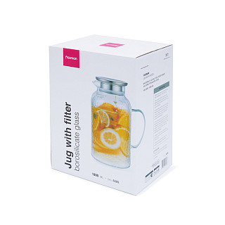 Water jug ​​1.8 l (heat-resistant glass)