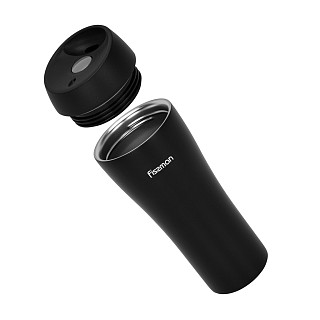 Termokrūze 420 ml, melna (nerūsējošais tērauds)