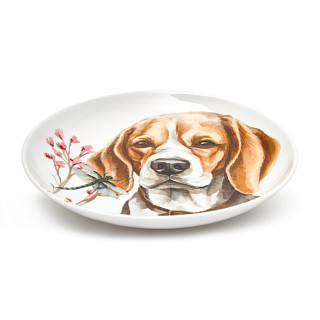 Šķīvis DOGS 14,5 cm (jaunais kaula porcelāns)