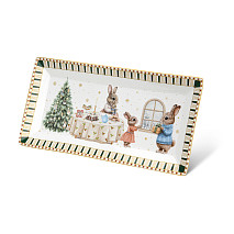 Taisnstūra šķīvis MIRACLE 30.5x15 cm (porcelāns)