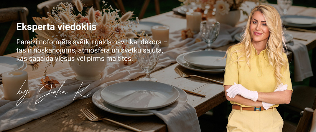 Eksperta viedoklis-galda klājums