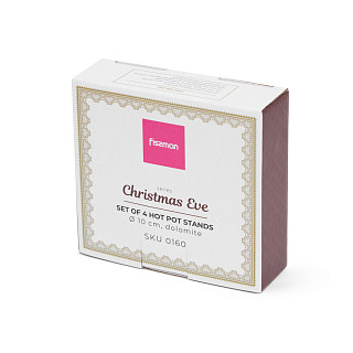 Set of 4 hot pot stands 10 cm, art. 0160