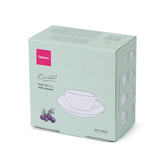 Tase ar apakštasi CURRANT 280 ml (porcelāns)