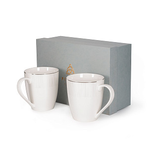 Porcelain mugs 360 ml / 2 pcs Nice