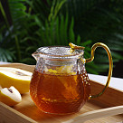 Tea pot 600 ml with glass filter (borosilicate glass), art. 6468