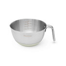 Миска с ручкой и силиконовым дном 17 см / 1,25 л (нержавеющая сталь)