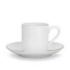 Komplekts krūze ar apakštasīti Floree 100 ml/ 2 gab.  (porcelāns)