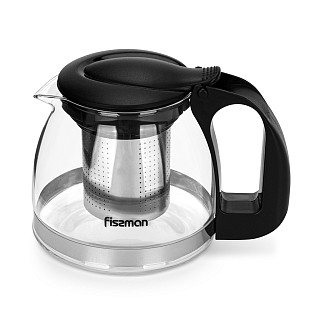 Tējkanna 700 ml ar tērauda filtru (karstumizturīgs stikls)