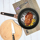 Deep frying pan DIAMOND 24x7.2 cm (aluminum with non-stick coating)