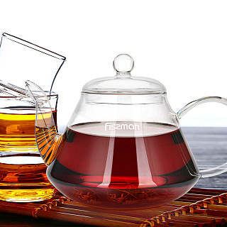 Чайник заварочный 1000мл со стальным фильтром (стекло), art. 9450