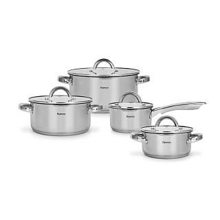 8-piece cookware set Federica (saucepan - 1.1 l; casserole - 1.5 l / 3 l / 5.2 l)