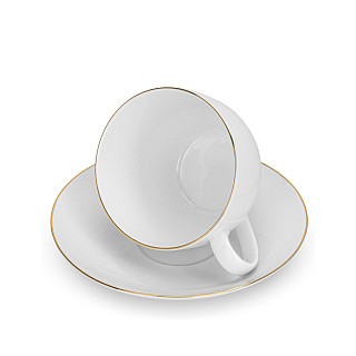 Cups with saucers 270 ml / 4 pcs Floree (porcelain)