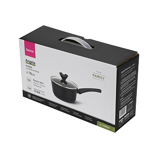 Indukcinis kaušas su dangteliu 16 cm / 1,39 l Angela