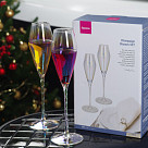 Champaign glasses set 230 ml / 2 pcs. (glass), art 19024