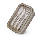 Pietų dėžutė su 2 skyreliais 800 ml / 20,5 × 13,5 × 7,8 cm (plastikas)