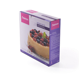 Separable cake pan 25x7.5 cm (silicone with bottom of heat resistant glass)