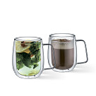 Set of 2 Double Wall Mugs 300 ml (Borosilicate Glass), art.16499