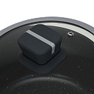 Кастрюля Luxuria 20x10см / 2,5л со стеклянной крышкой (алюминий)