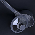 Saucepan PRESTIGE 16x8.5 cm / 1.4 LTR with glass lid and induction bottom (aluminium with non-stick coating)