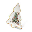 Christmas tree shape plate MIRACLE 21.5 cm (new bone china), art. 16019