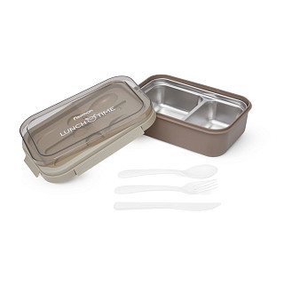2 nodalījumu pusdienu kaste 800 ml / 20,5 х 13,5 х 7,5 (plastmasa)