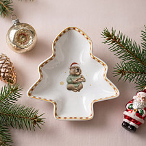 Eglītes formas šķīvis MIRACLE 11,8x11,5 cm (jaunais kaula porcelāns)