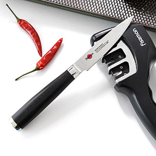 4" Paring knife MUSASHI 10 cm (steel DAMASCUS)