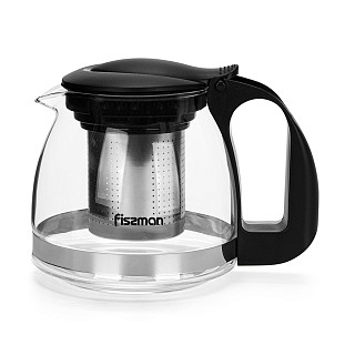 Tējkanna 700 ml ar tērauda filtru (karstumizturīgs stikls)