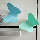 Butterfly-shaped pot-holder with magnet (silicone) (24 pcs per tube display box)