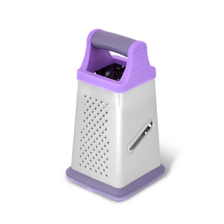 20cm four-sided grater with container (stainless steel)