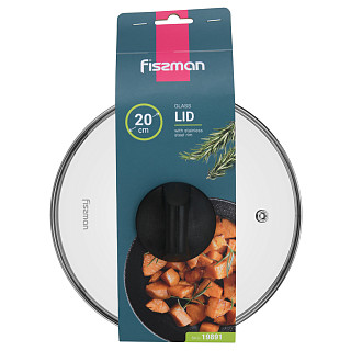 Glass lid 20 cm, black