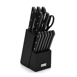Peilių rinkinys 13 pr. mediniame stove Yasumoto